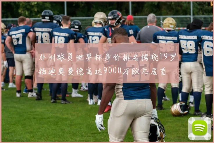 非洲球员世界杯身价排名揭晓19岁扬迪奥曼德高达9000万欧元居首